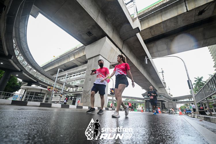 Race photo from Smartfren Run 2024