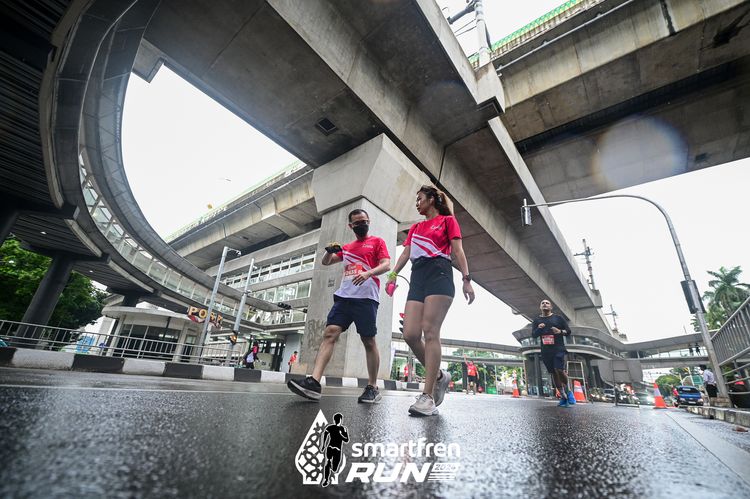 Race photo from Smartfren Run 2024