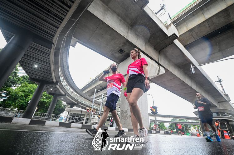 Race photo from Smartfren Run 2024