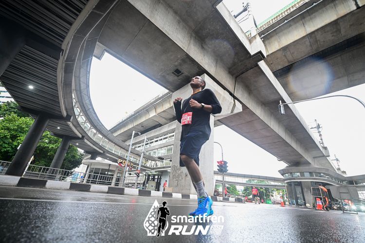 Race photo from Smartfren Run 2024
