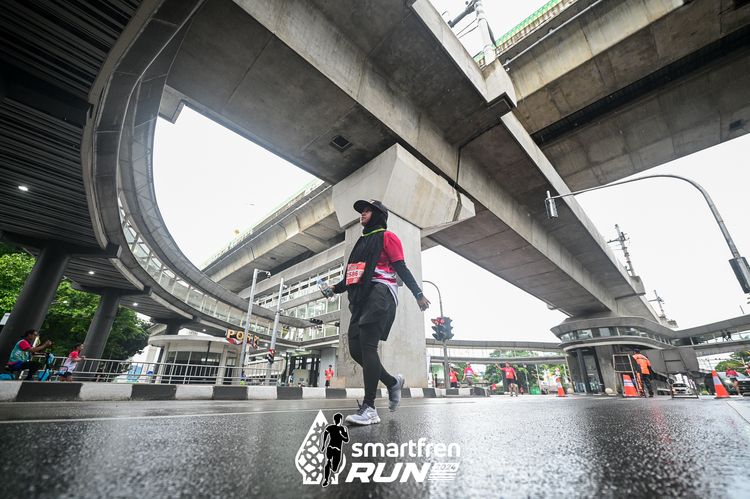Race photo from Smartfren Run 2024