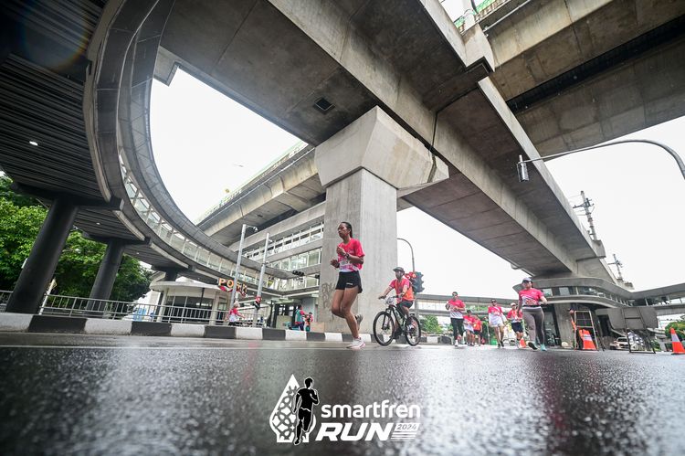 Race photo from Smartfren Run 2024