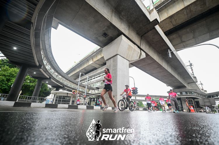 Race photo from Smartfren Run 2024