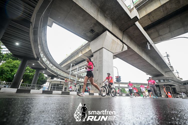Race photo from Smartfren Run 2024