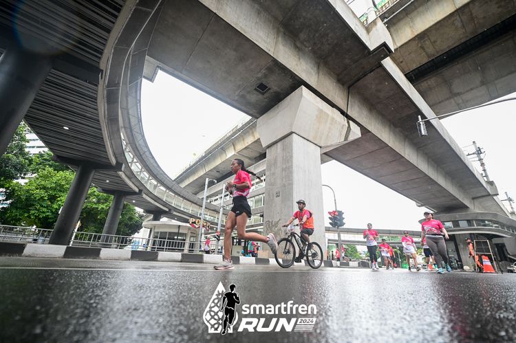 Race photo from Smartfren Run 2024