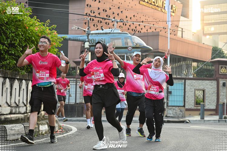 Race photo from Smartfren Run 2025 