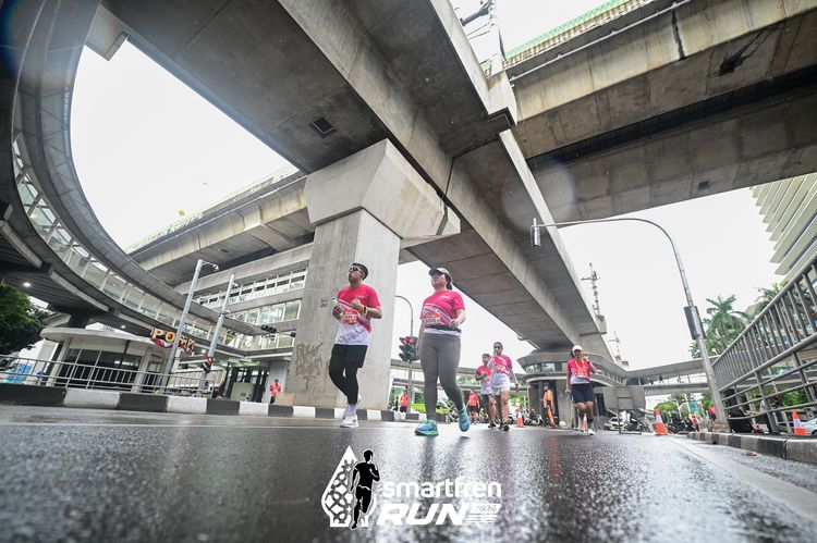 Race photo from Smartfren Run 2024