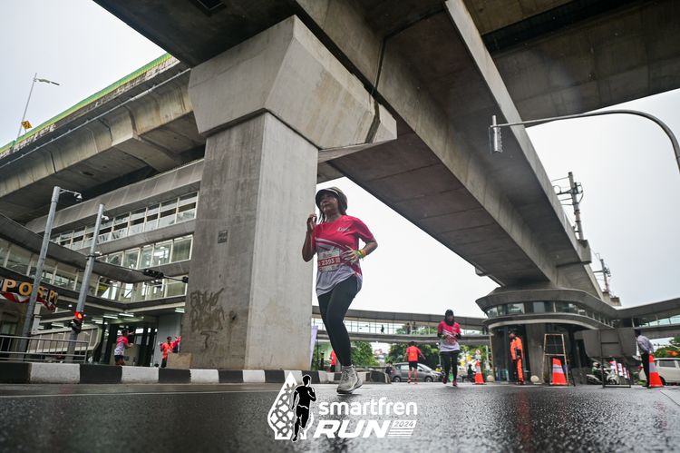 Race photo from Smartfren Run 2024