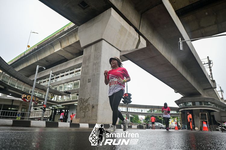 Race photo from Smartfren Run 2024