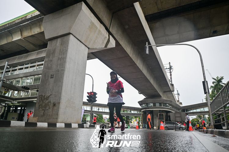 Race photo from Smartfren Run 2024