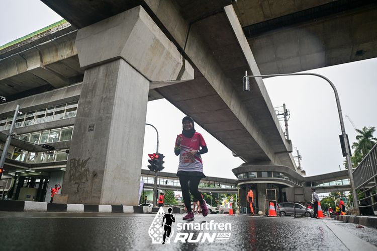 Race photo from Smartfren Run 2024
