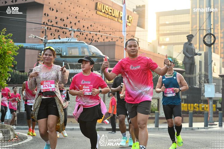 Race photo from Smartfren Run 2025 