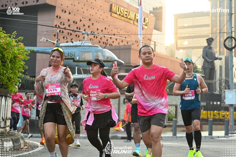 Race photo from Smartfren Run 2025 