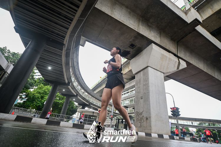 Race photo from Smartfren Run 2024