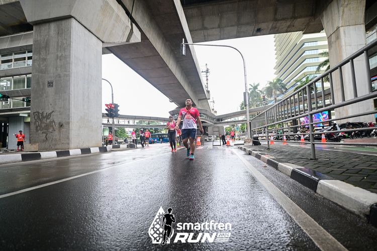 Race photo from Smartfren Run 2024