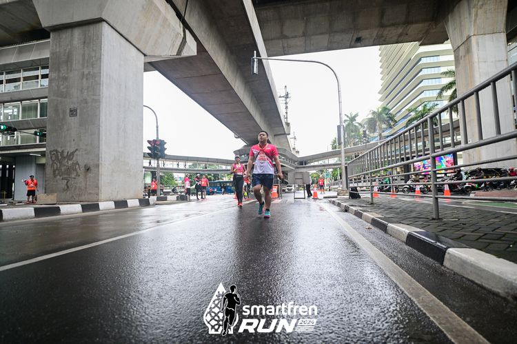 Race photo from Smartfren Run 2024