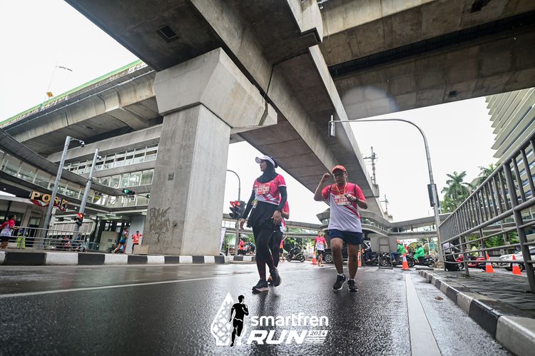 Race photo from Smartfren Run 2024