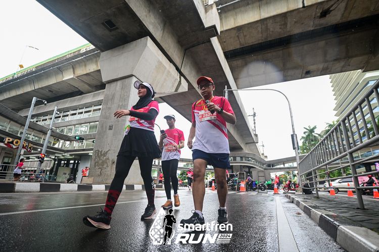 Race photo from Smartfren Run 2024