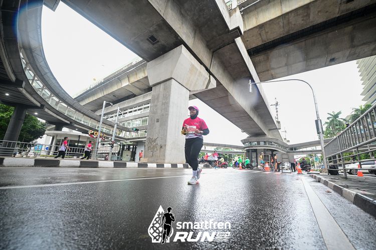 Race photo from Smartfren Run 2024