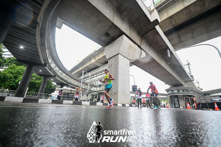 Race photo from Smartfren Run 2024