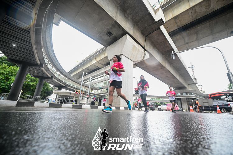 Race photo from Smartfren Run 2024