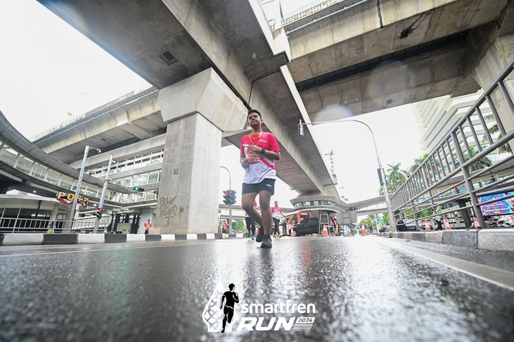 Race photo from Smartfren Run 2024