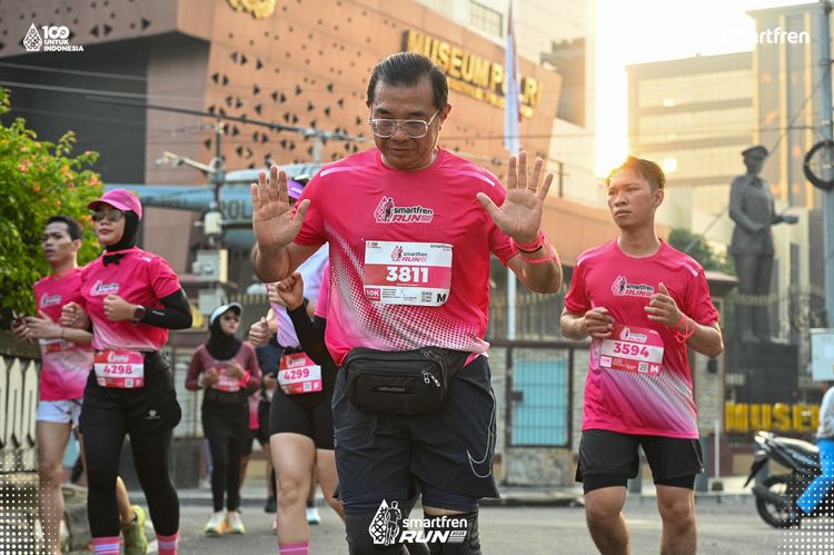 Race photo from Smartfren Run 2025 