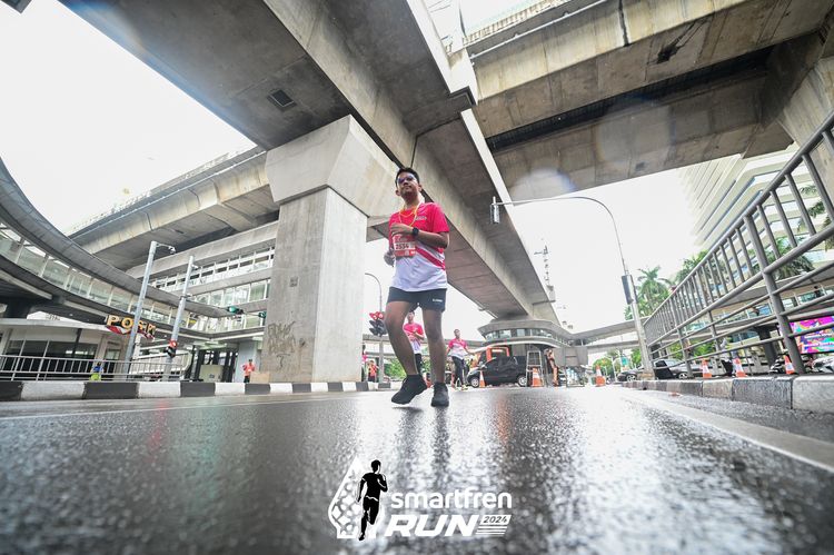 Race photo from Smartfren Run 2024