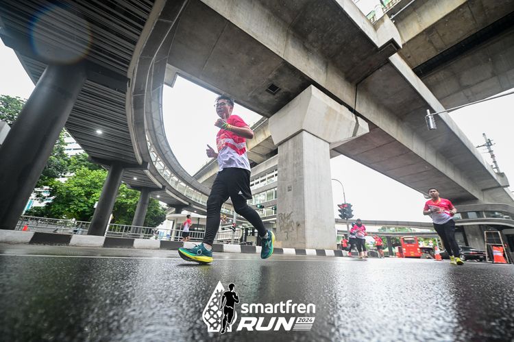 Race photo from Smartfren Run 2024