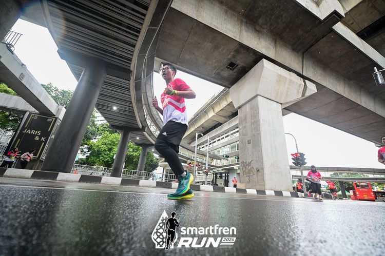 Race photo from Smartfren Run 2024