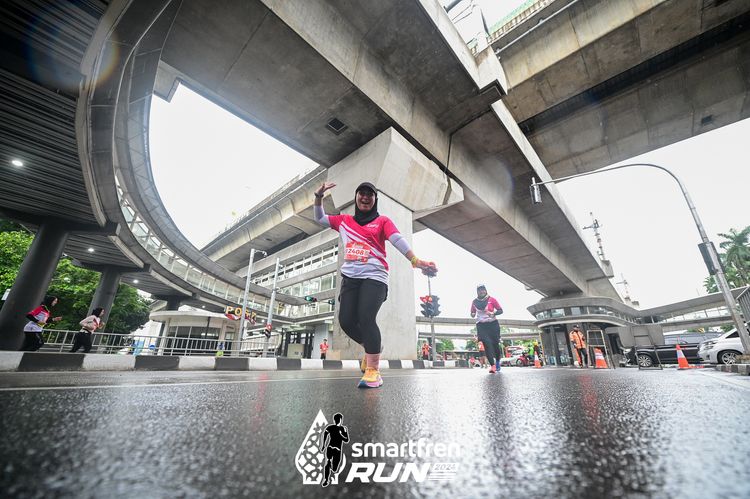 Race photo from Smartfren Run 2024