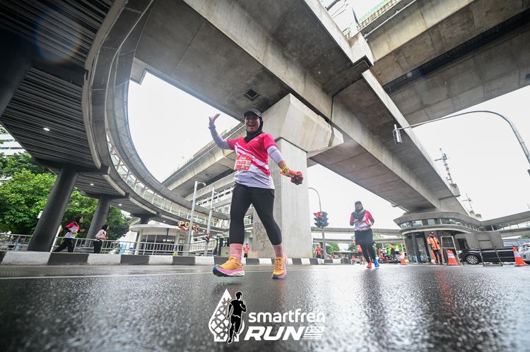Race photo from Smartfren Run 2024