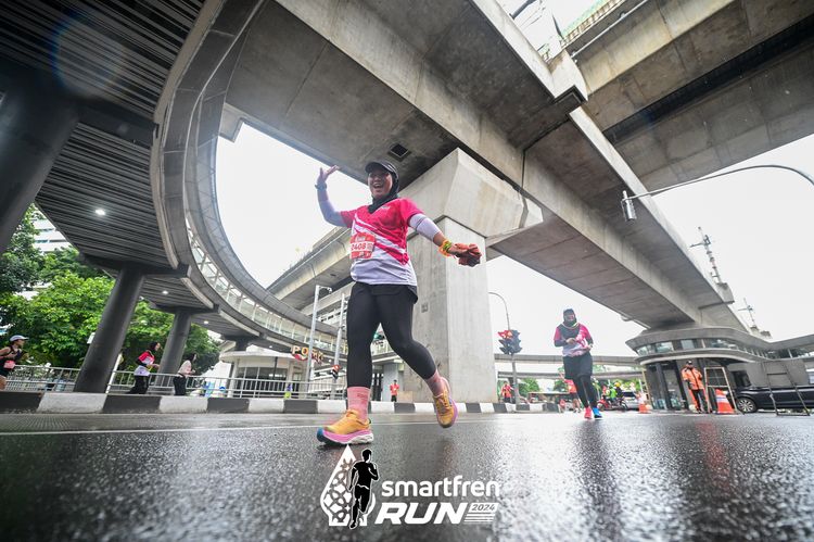 Race photo from Smartfren Run 2024