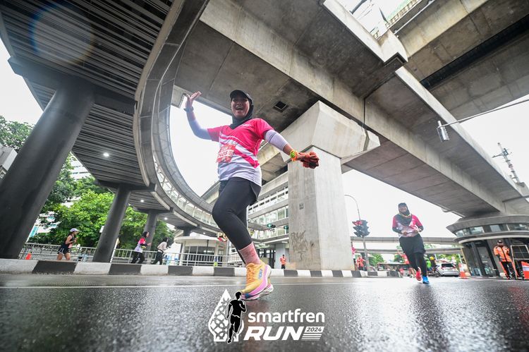 Race photo from Smartfren Run 2024