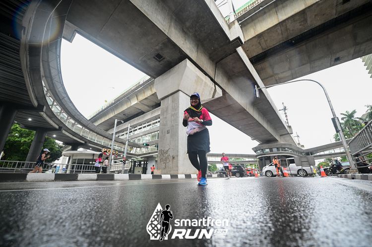 Race photo from Smartfren Run 2024