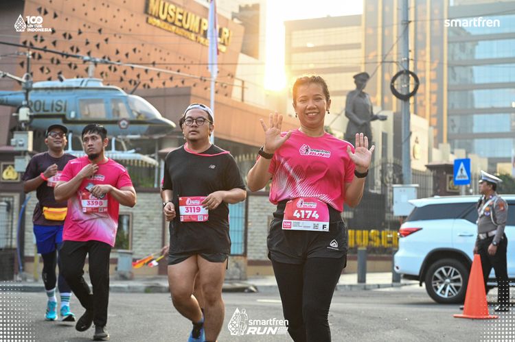 Race photo from Smartfren Run 2025 