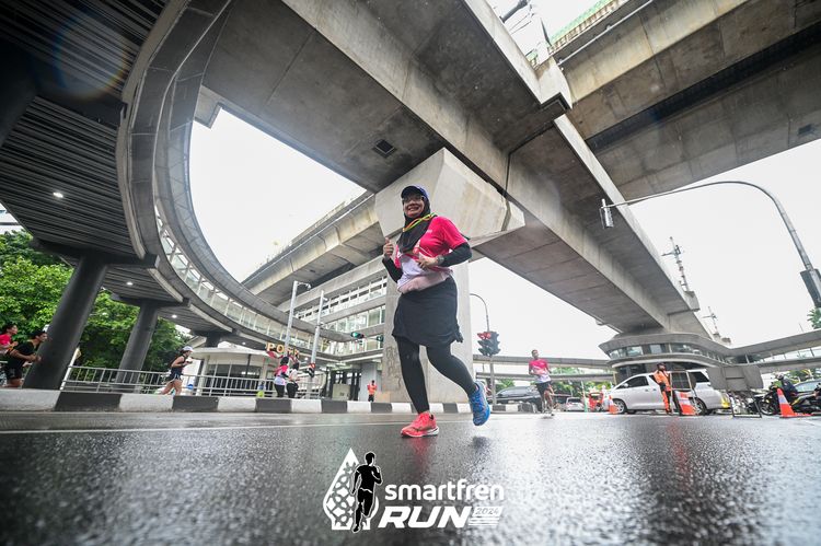 Race photo from Smartfren Run 2024