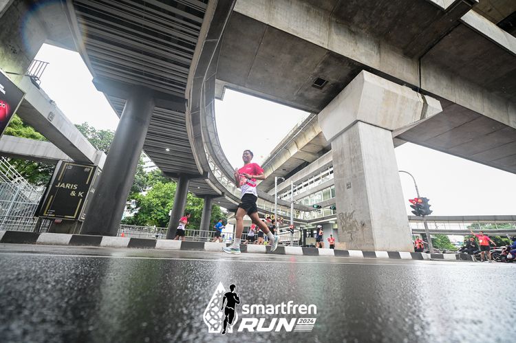 Race photo from Smartfren Run 2024