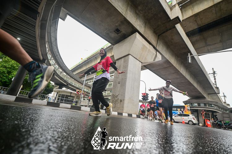 Race photo from Smartfren Run 2024
