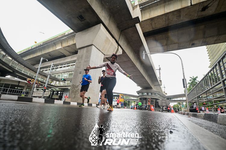 Race photo from Smartfren Run 2024