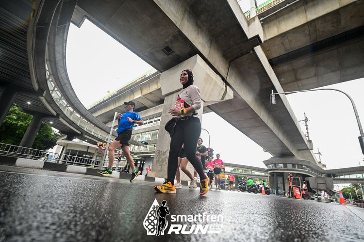 Race photo from Smartfren Run 2024