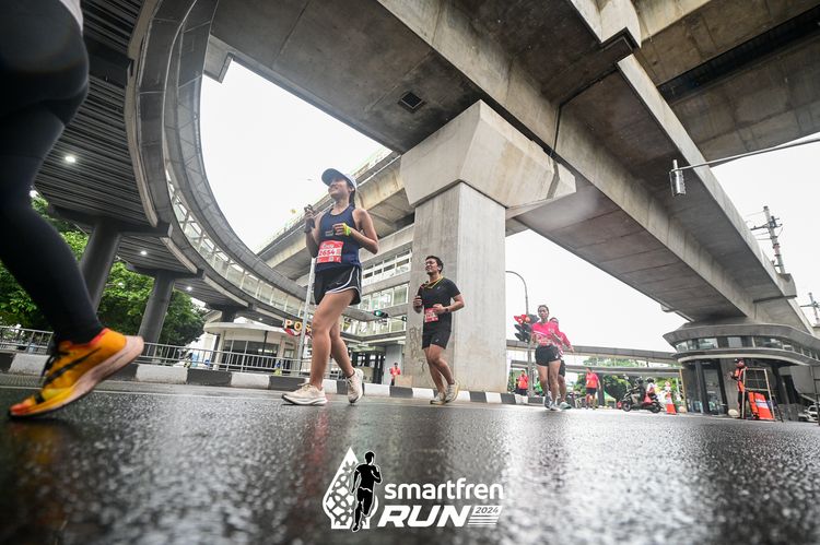 Race photo from Smartfren Run 2024