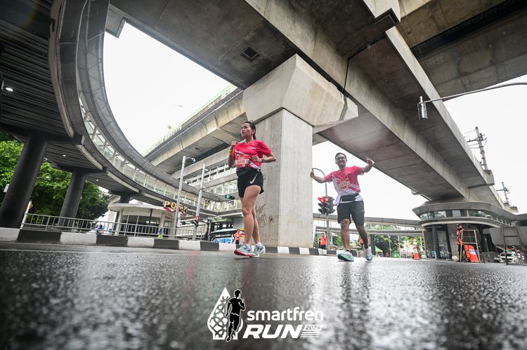 Race photo from Smartfren Run 2024
