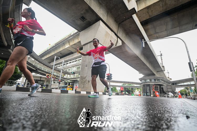 Race photo from Smartfren Run 2024