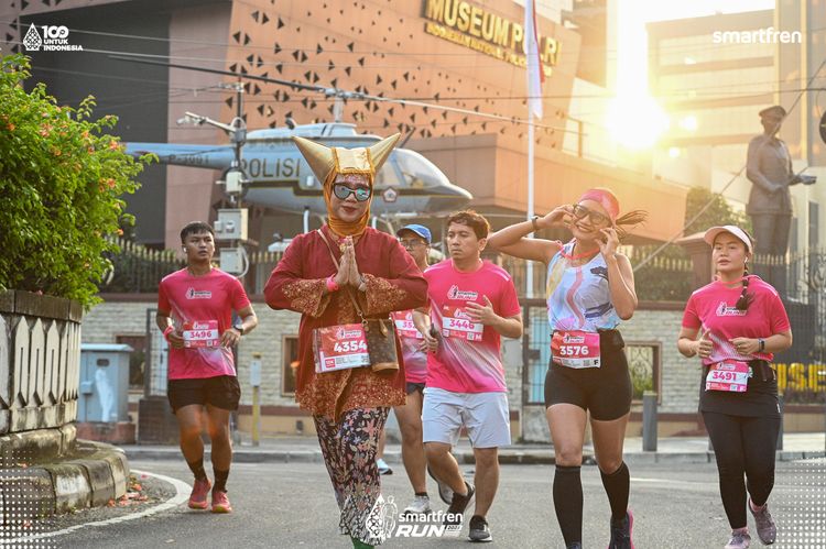 Race photo from Smartfren Run 2025 