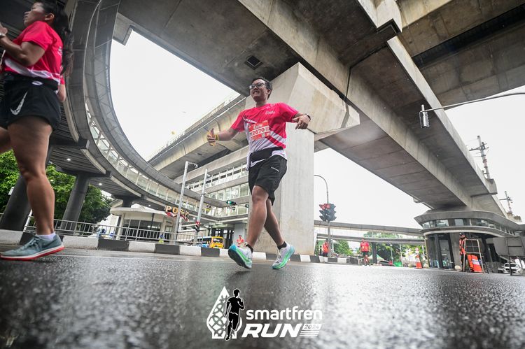 Race photo from Smartfren Run 2024