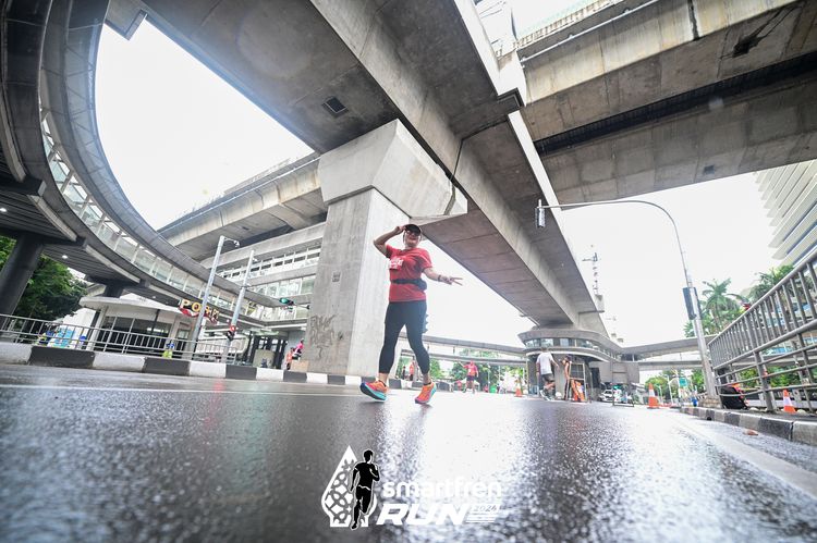 Race photo from Smartfren Run 2024