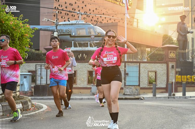 Race photo from Smartfren Run 2025 