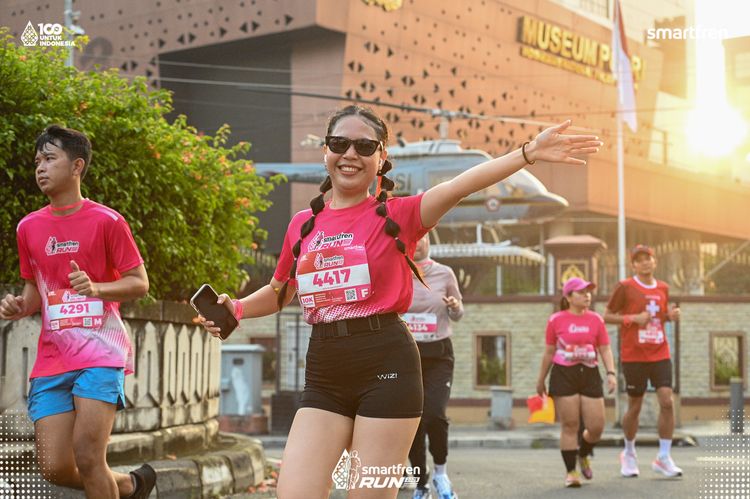 Race photo from Smartfren Run 2025 