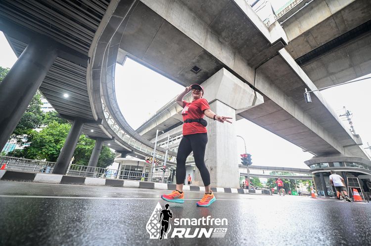 Race photo from Smartfren Run 2024